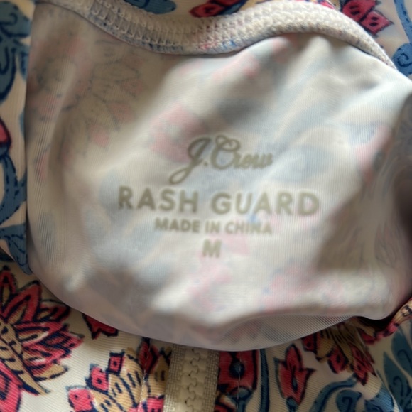 J.crew rash guard swim suit top floral Medium - Picture 3 of 7
